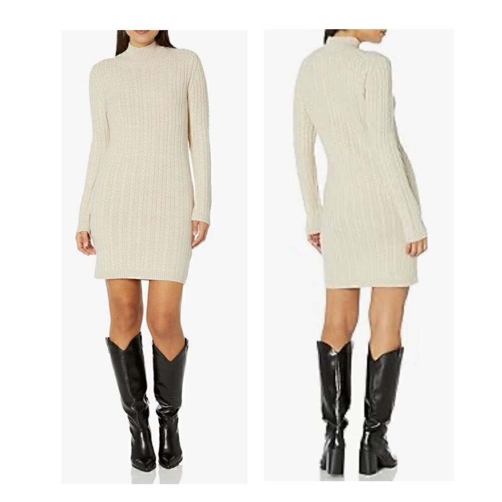 French Connection Women's Katrin Cable Long Sleeve Dress